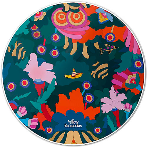 EVANS Yellow Submarine Under the Sea Bass Drumhead 20 in.