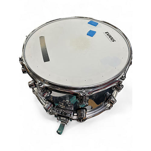 Used DW 14in Performance Series Steel Snare Chrome Drum Chrome 33