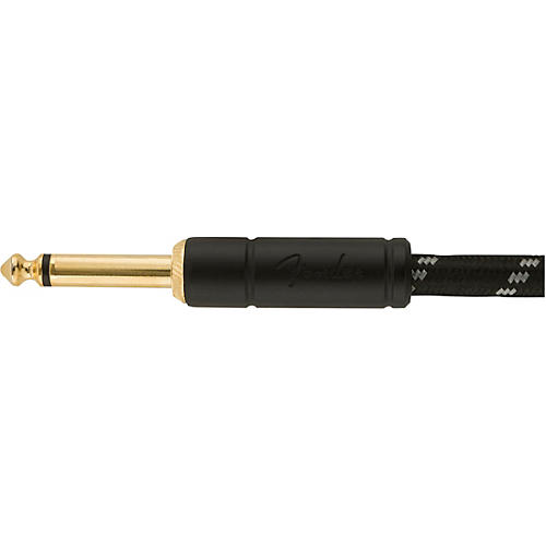Fender Deluxe Series Straight to Straight Instrument Cable 25 ft. Black Tweed