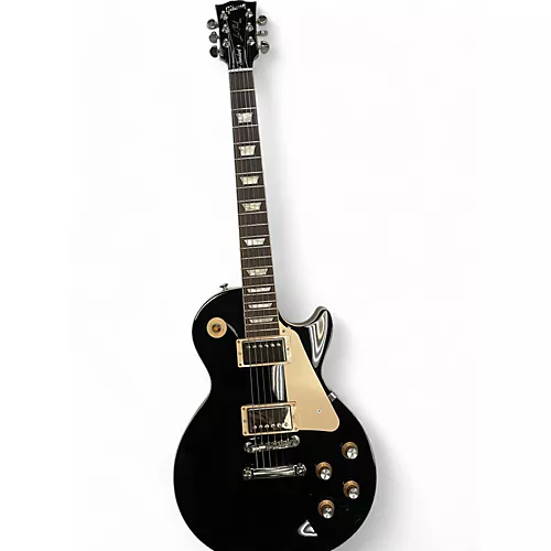 Used Gibson Les Paul Standard Black Solid Body Electric Guitar Black