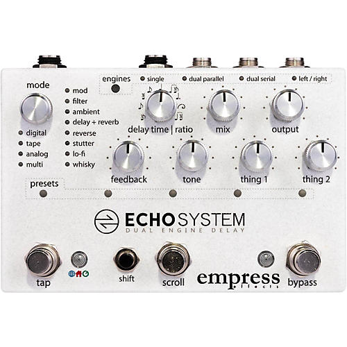 Empress Effects Echosystem Dual Delay Effects Pedal