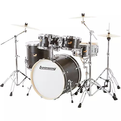 Ludwig BackBeat Elite 5-Piece Complete Drum Set With 22