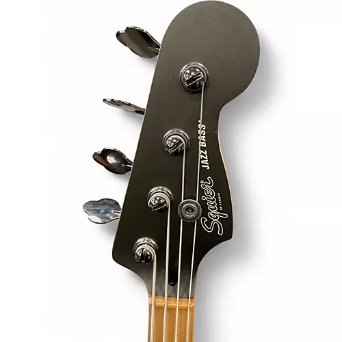 Used Squier Contemporary Active Jazz Bass HH Charcoal Electric Bass Guitar Charcoal