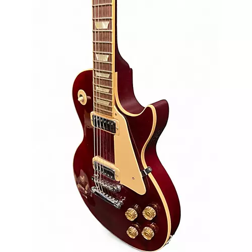 Used Gibson Les Paul Deluxe Wine Red Solid Body Electric Guitar Wine Red
