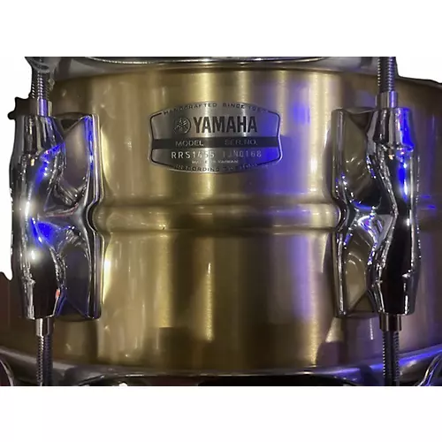 Used Yamaha 5.5X14 Recording Custom Brass Drum Brass 10