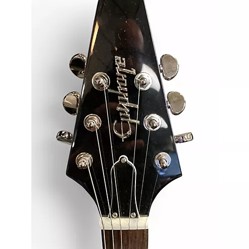 Used Epiphone 1958 Korina Flying V Purple GLITTER Solid Body Electric Guitar Purple GLITTER