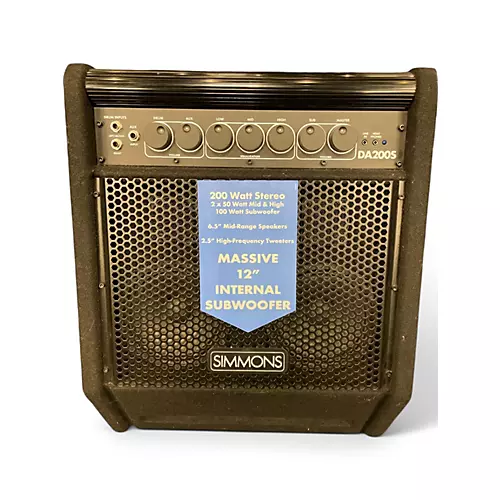 Used Simmons DA200S 200W Drum Amplifier