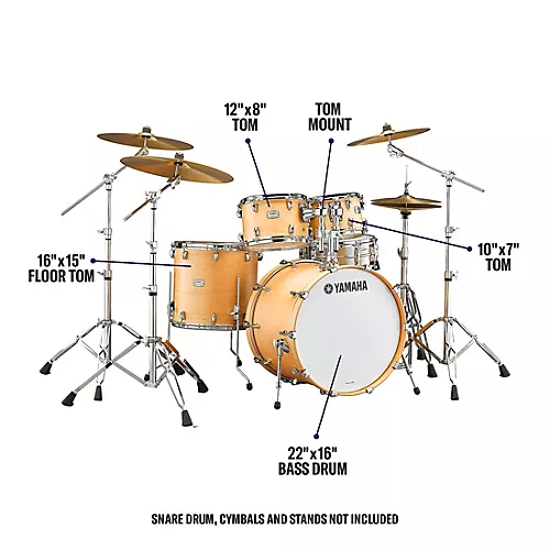 Yamaha Tour Custom Maple 4-Piece Shell Pack With 22