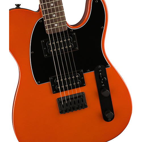 Squier Affinity Telecaster HH Electric Guitar With Matching Headstock Metallic Black