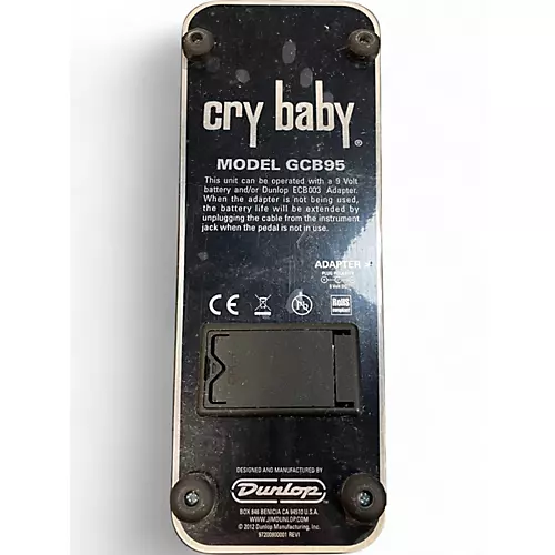 Used Dunlop GCB95 Original Crybaby Wah Effect Pedal