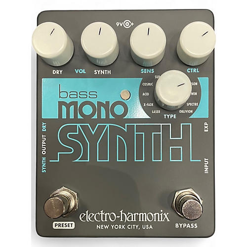 Used Electro-Harmonix Bass Mono Synth Bass Bass Effect Pedal