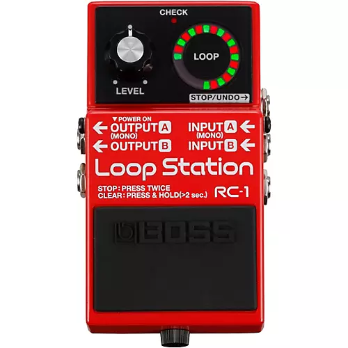 BOSS RC-1 Loop Station, PSA-120S2 AC Power Adapter and 3' Instrument Cable Bundle