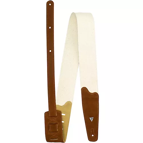 Perri's Doubled Cotton Webbing Guitar Strap Black 2.5 in.