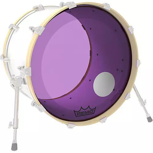 Remo Powerstroke P3 Colortone Purple Resonant Bass Drum Head 20 in.
