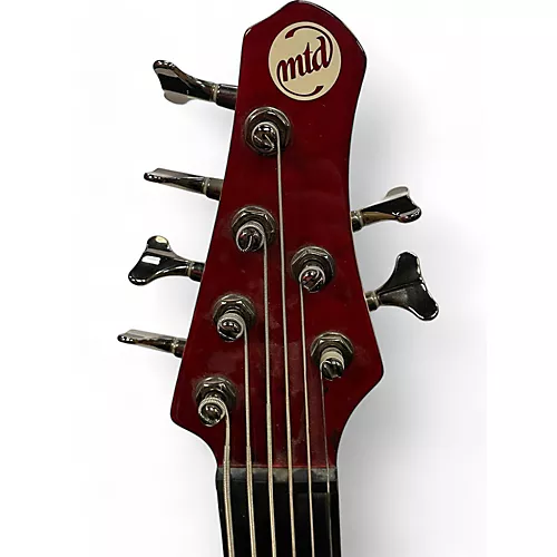 Used MTD Kingston Z6 Red Electric Bass Guitar Red