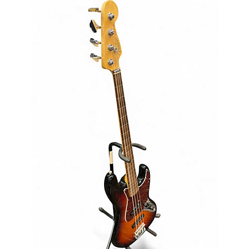 Used Fender American Standard Jazz Bass Fretless 3 Tone Sunburst Electric Bass Guitar 3 Tone Sunburst