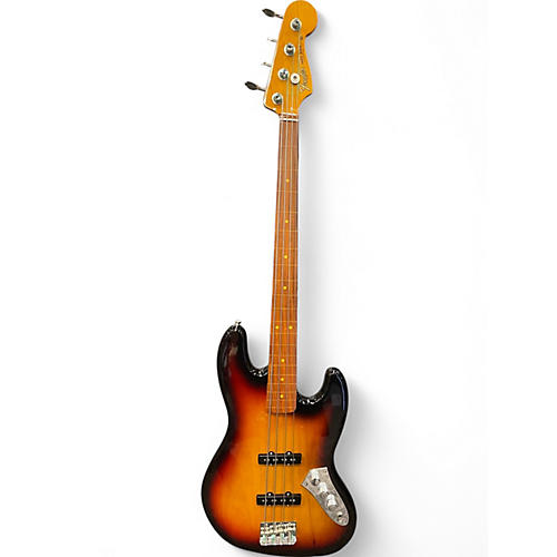 Used Fender Jaco Pastorius Signature Fretless Jazz Bass 3 Tone Sunburst Electric Bass Guitar 3 Tone Sunburst