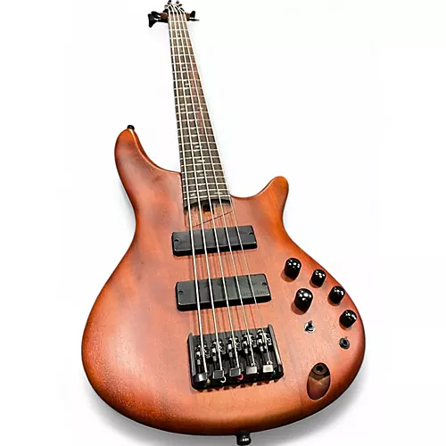 Used Ibanez SR505E Natural Electric Bass Guitar Natural