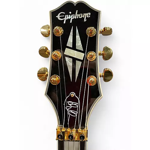 Used 2023 Epiphone Alex Lifeson Les Paul Custom Axcess Left-Handed  Ruby quilt maple veneer Electric Guitar Ruby quilt maple veneer