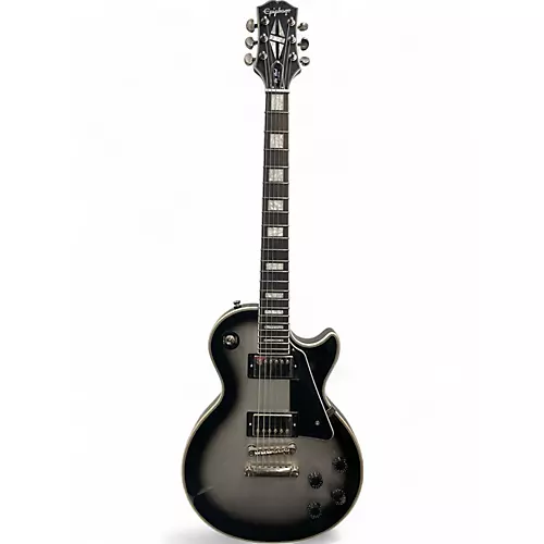 Used Epiphone Les Paul Custom Silverburst Solid Body Electric Guitar Silverburst