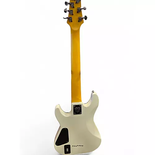 Used Schecter Guitar Research Demon 7 String Alpine White Solid Body Electric Guitar Alpine White
