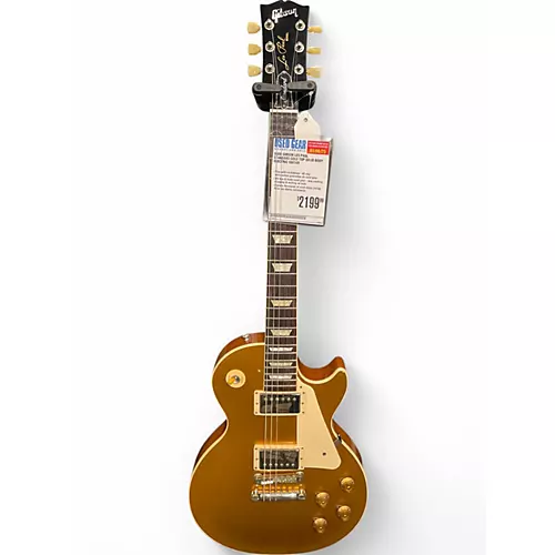 Used Gibson Les Paul Standard Gold Top Solid Body Electric Guitar Gold Top