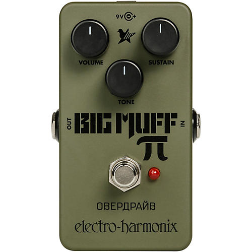 Electro-Harmonix Green Russian Big Muff Distortion and Sustainer Effects Pedal