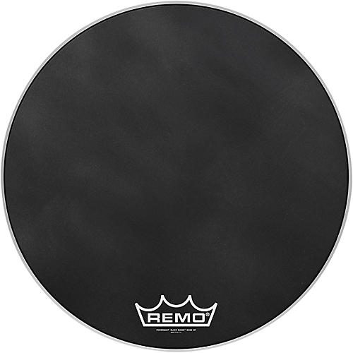 Remo Powermax Black Suede Crimplock Bass Drum Head 20 in.