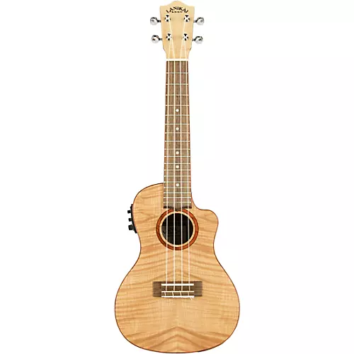 Lanikai FM-CEC Flame Maple Concert Acoustic-Electric Ukulele Satin Finish