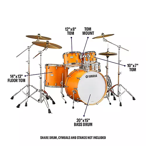 Yamaha Tour Custom Maple 4-Piece Shell Pack With 20