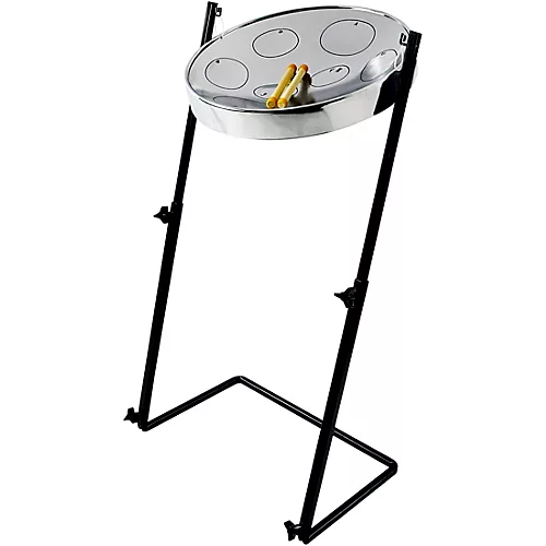 Panyard Jumbie Jam Steel Drum Kit with Metal Z-Floor Stand Silver