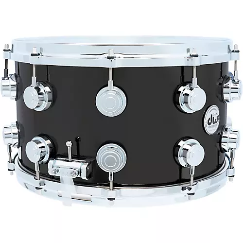 DW Collector's Series Black Nickel Over Brass Snare Drum With Die-Cast Hoops 14 x 8 in. Black Nickel Over Brass
