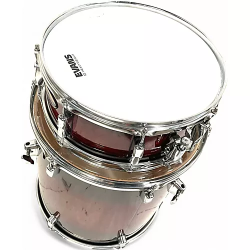 Used Pearl 5 Piece Decade Maple Red Burst Drum Kit Red Burst