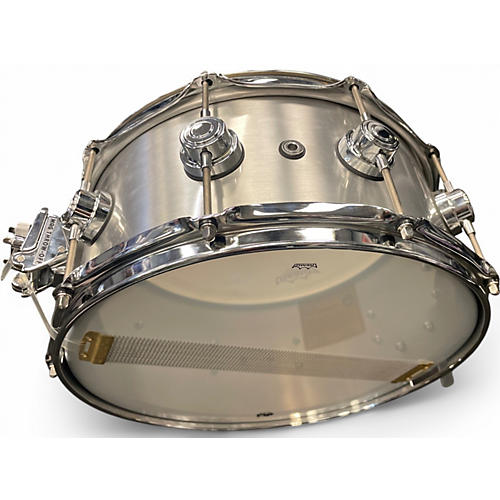 Used DW 6.5X14 Collector's Series Aluminum Snare Metallic Silver Drum Metallic Silver 15