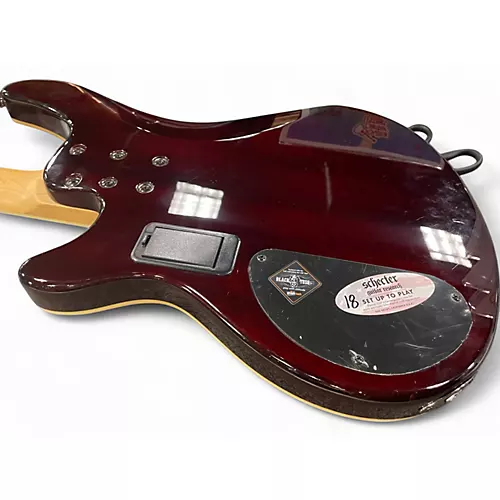 Used Schecter Guitar Research Omen Extreme 4 String 2 Tone Sunburst Electric Bass Guitar 2 Tone Sunburst