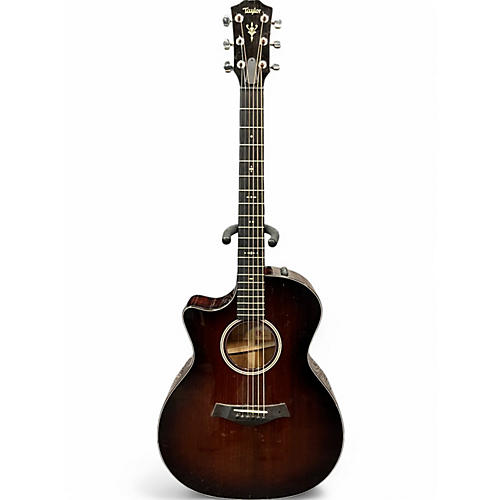 Used 2016 Taylor 524CE Left Handed Shaded Edge Burst Acoustic Guitar Shaded Edge Burst