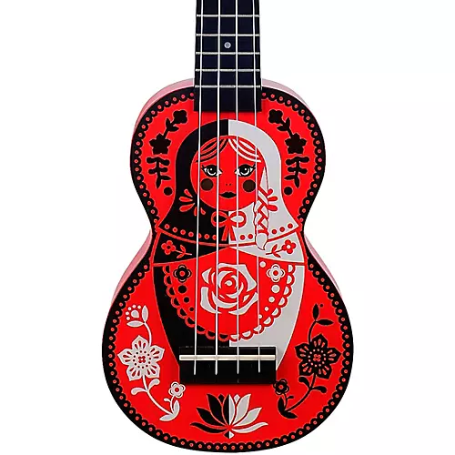 Mahalo Art Series Soprano Ukulele With Bag Tiki Motif