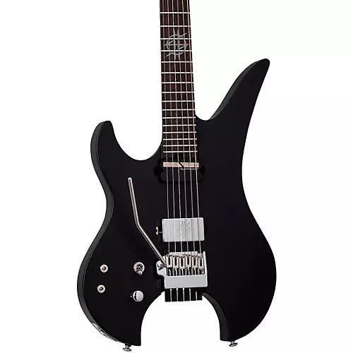 Schecter Guitar Research Synyster Gates Custom- 6 TR-S Headless Left-Handed Electric Guitar Satin Black