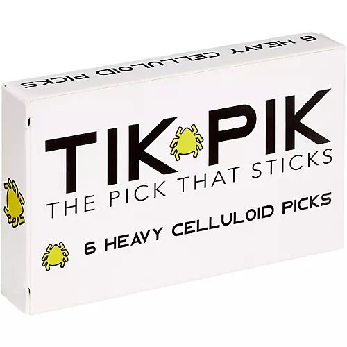 TIK PIK Celluloid Guitar Picks with Case .46 mm 6 Pack