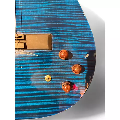 Used 2012 Carvin NS1 TRANS BLUE FALME Classical Acoustic Electric Guitar TRANS BLUE FALME