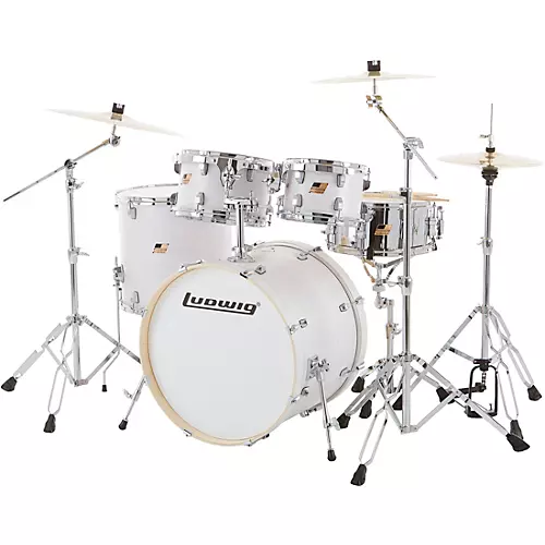 Ludwig BackBeat Elite 5-Piece Complete Drum Set With 22