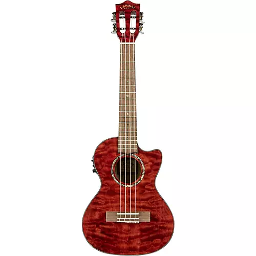 Lanikai QM-CET Quilted Maple Tenor with Kula PreampAcoustic Electric Ukulele Natural