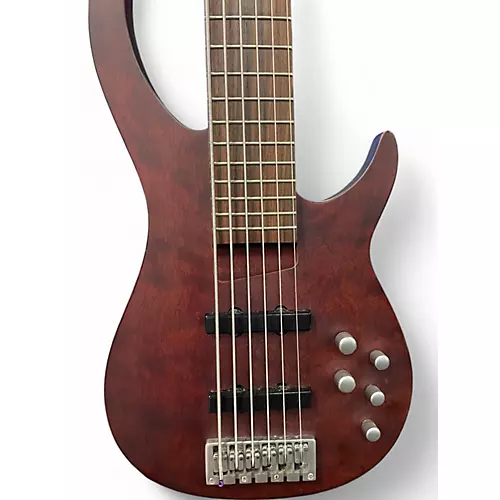 Used Rogue LX406 Natural Brown Electric Bass Guitar Natural Brown