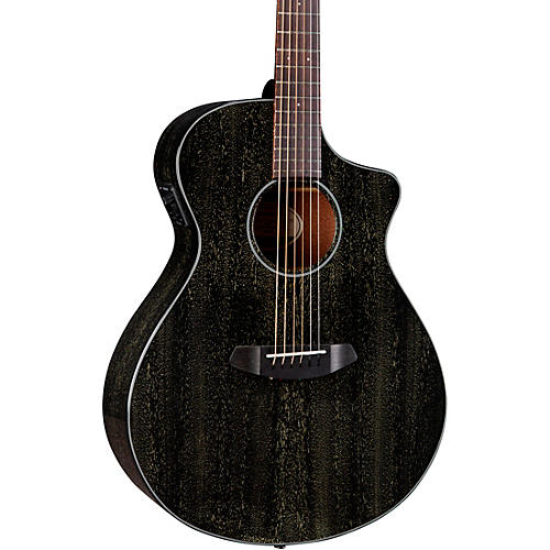 Breedlove Rainforest S African Mahogany Concert Acoustic-Electric Guitar Midnight Blue