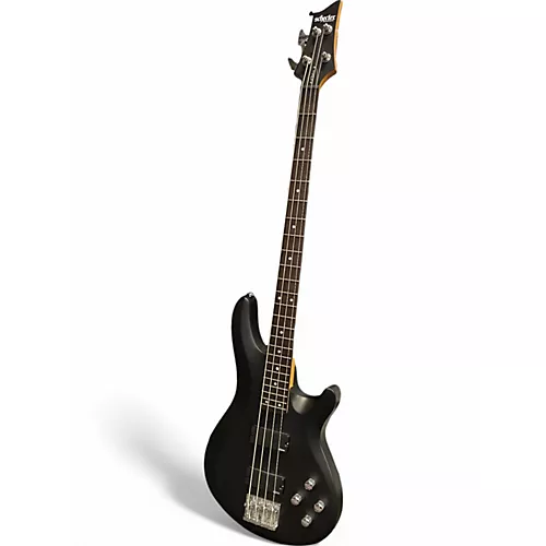 Used Schecter Guitar Research C4 4 String Black Electric Bass Guitar Black