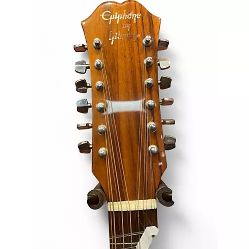 Used Epiphone pr715-12 Natural 12 String Acoustic Guitar Natural