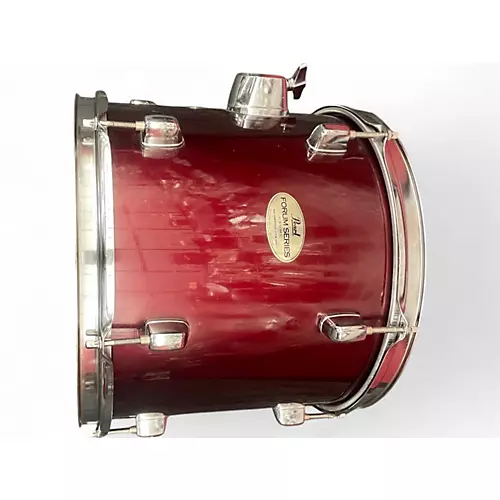 Used 2000s Pearl 5 Piece Forum Maroon Drum Kit Maroon