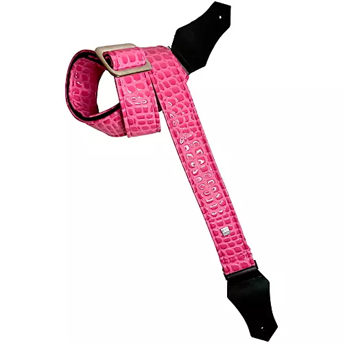 Get'm Get'm Aussie Gator Guitar Strap Burgundy 2 in.