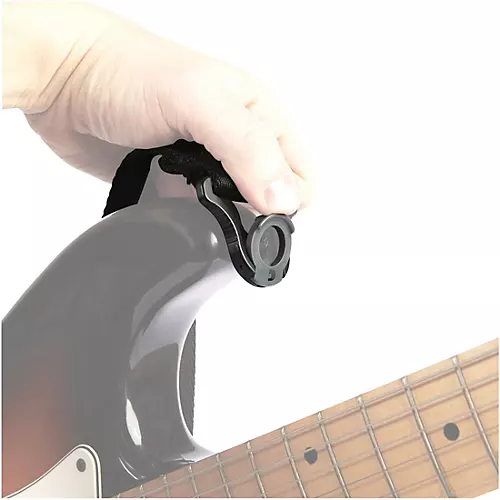 D'Addario Auto Lock Guitar Strap Black 2 in.