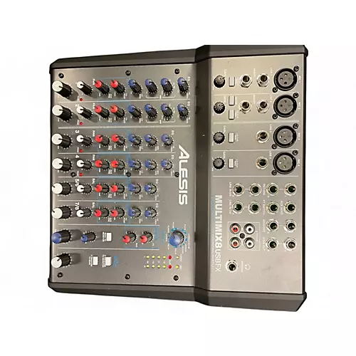 Used Alesis MultiMix 8 FX USB 8-Channel Unpowered Mixer